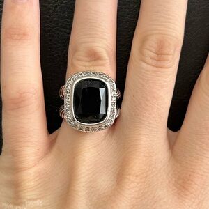 Black Stone Cable Ring